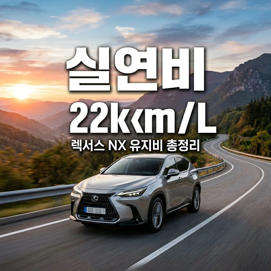 렉서스 NX350h 고속도로 실연비 및 1년 유지비 총정리 | 하이브리드 끝판왕
