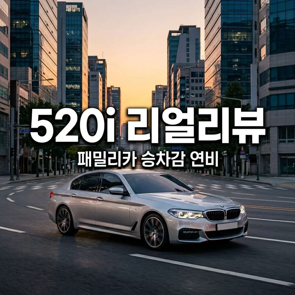 BMW 520i M 스포츠 패밀리카 추천? 2열 승차감과 도심 실연비 현실 리뷰