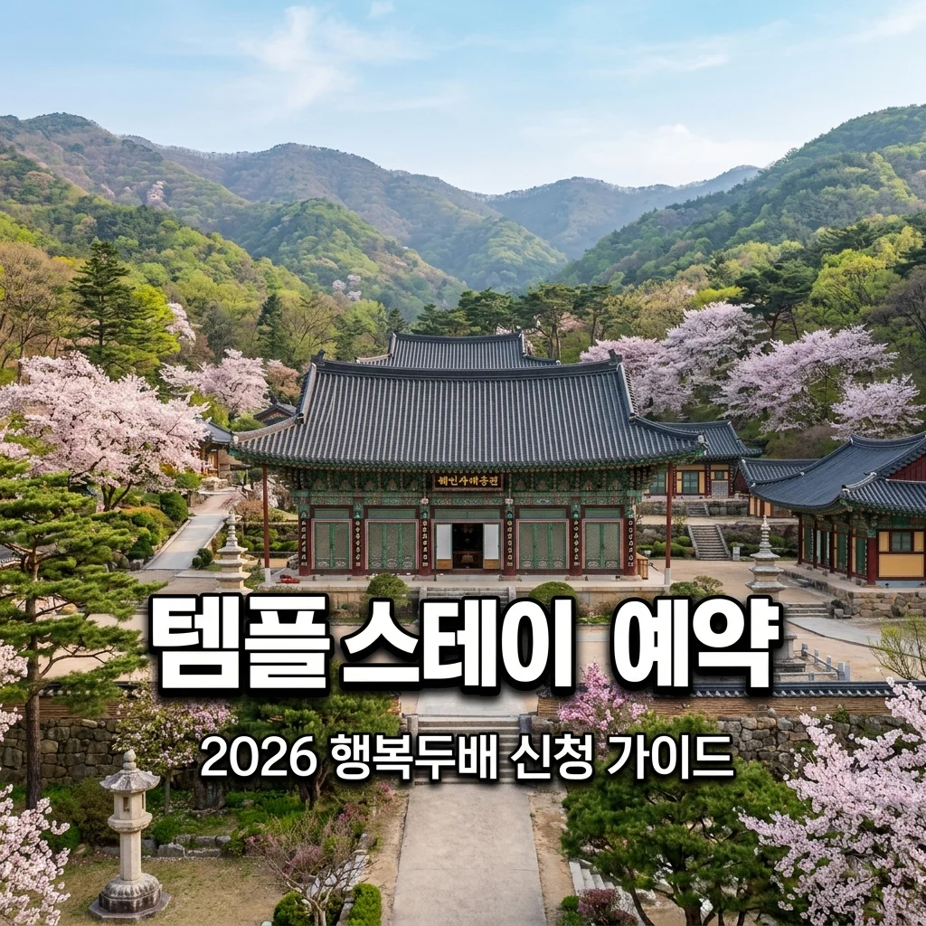 템플스테이 예약 방법: 2026 행복두배 신청 및 전국 사찰 완벽 가이드