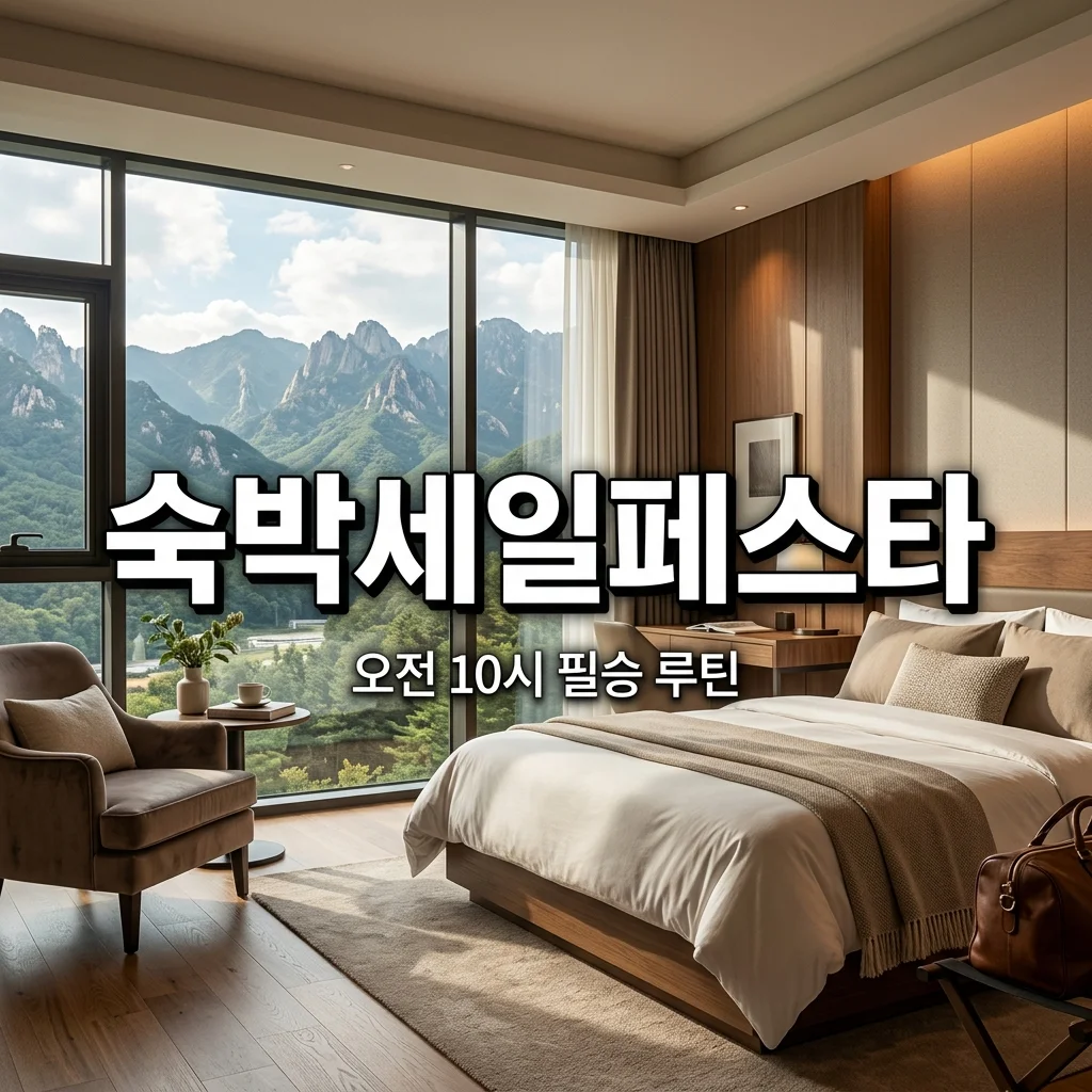 2026 숙박세일페스타 쿠폰 10시 성공! 무조건 성공하는 예약 루틴 3단계