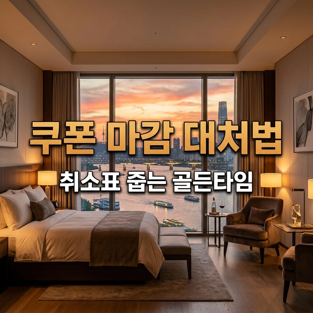 숙박세일페스타 쿠폰 마감? 취소표 줍는 시간 및 재발급 규정 완벽 정리