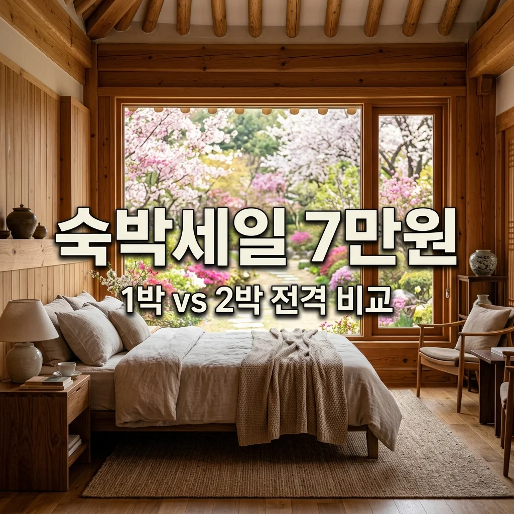 2026 숙박세일페스타 1박 vs 2박 할인 비교: 7만원 받는 최적 조합