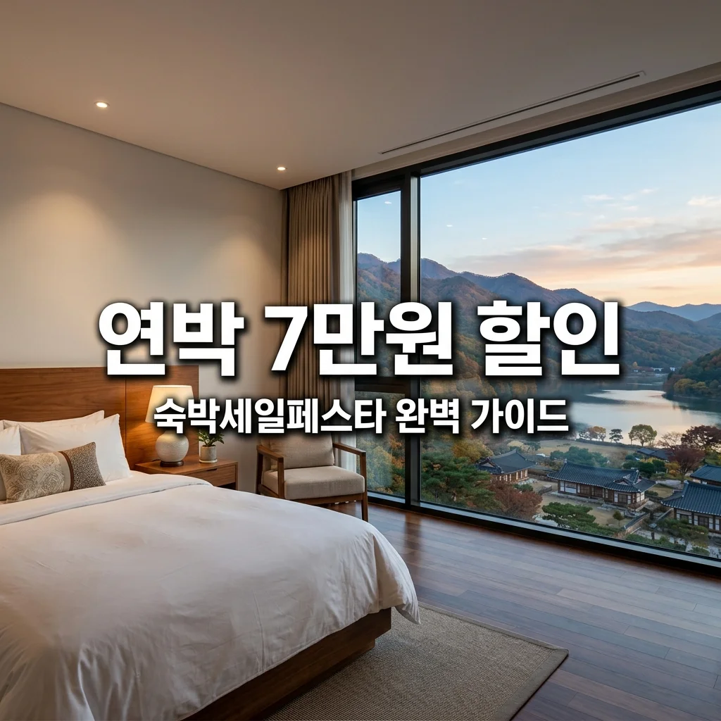 숙박세일페스타 2박 이상 7만 원 연박 할인 적용 방법 및 주의사항 4가지