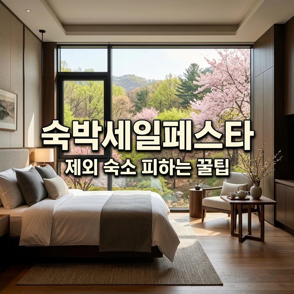2026년 4월 숙박세일페스타 제외 숙소 피하는 법 및 필수 확인 사항