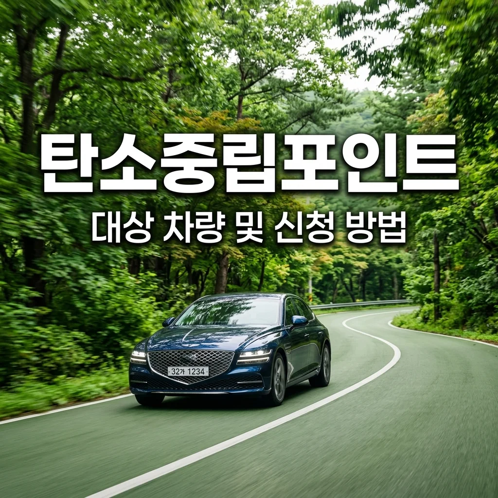 탄소중립포인트 자동차 대상 차량 조회 및 신청 기간 (하이브리드 포함 여부)