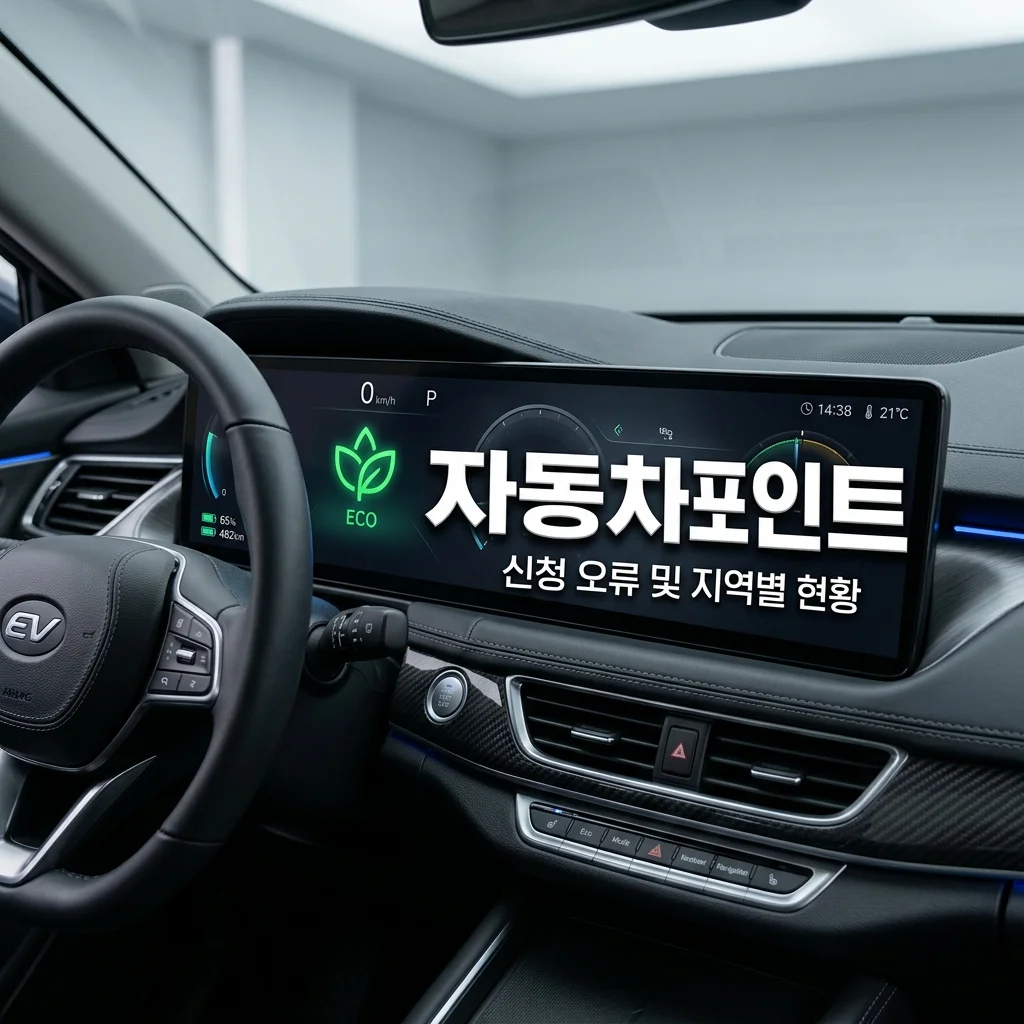 탄소중립포인트 자동차 신청 오류 해결 및 지역별 선착순 현황 (2026)