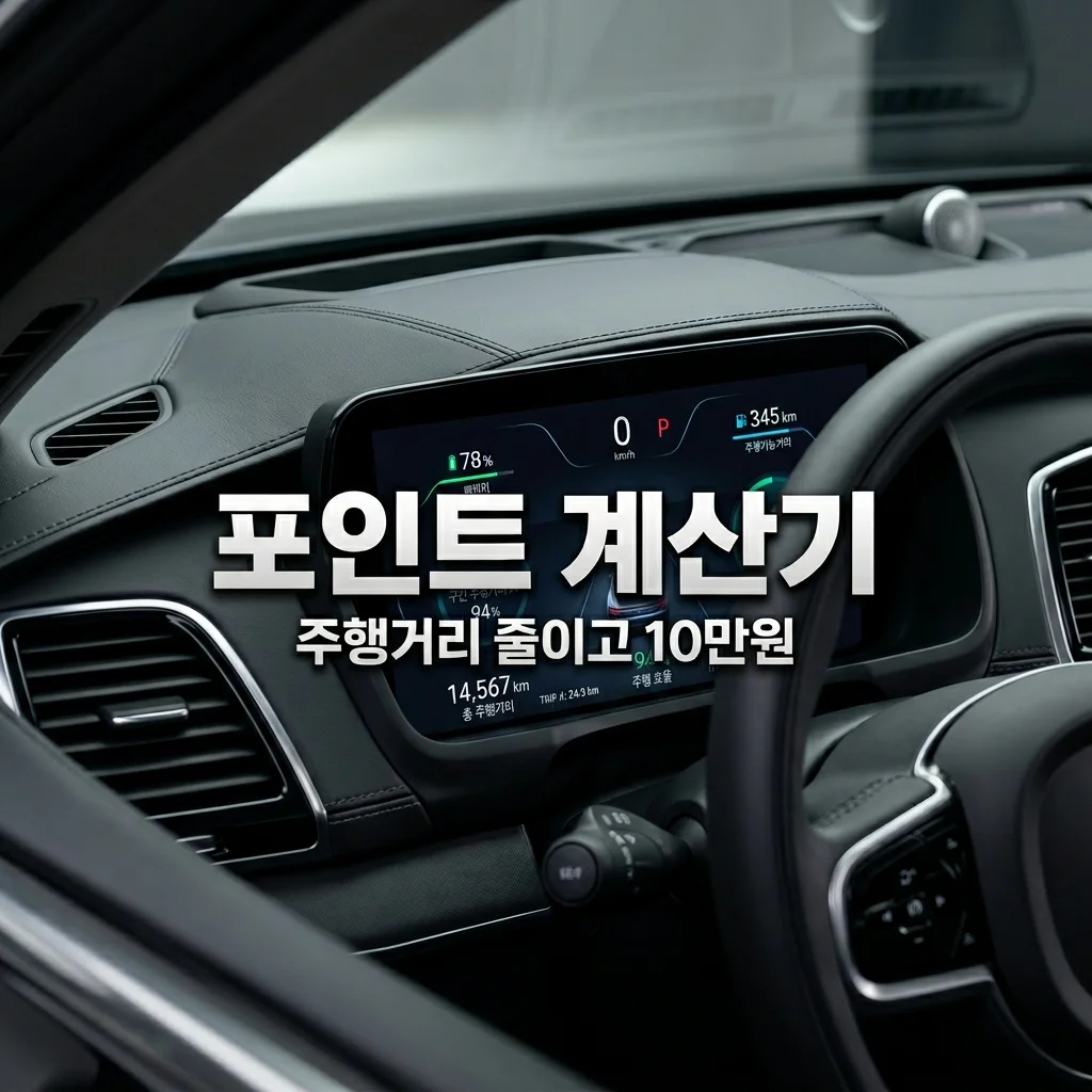 탄소중립포인트 자동차 주행거리 감축률 계산기: 내 인센티브 최대 10만원 미리 확인하기