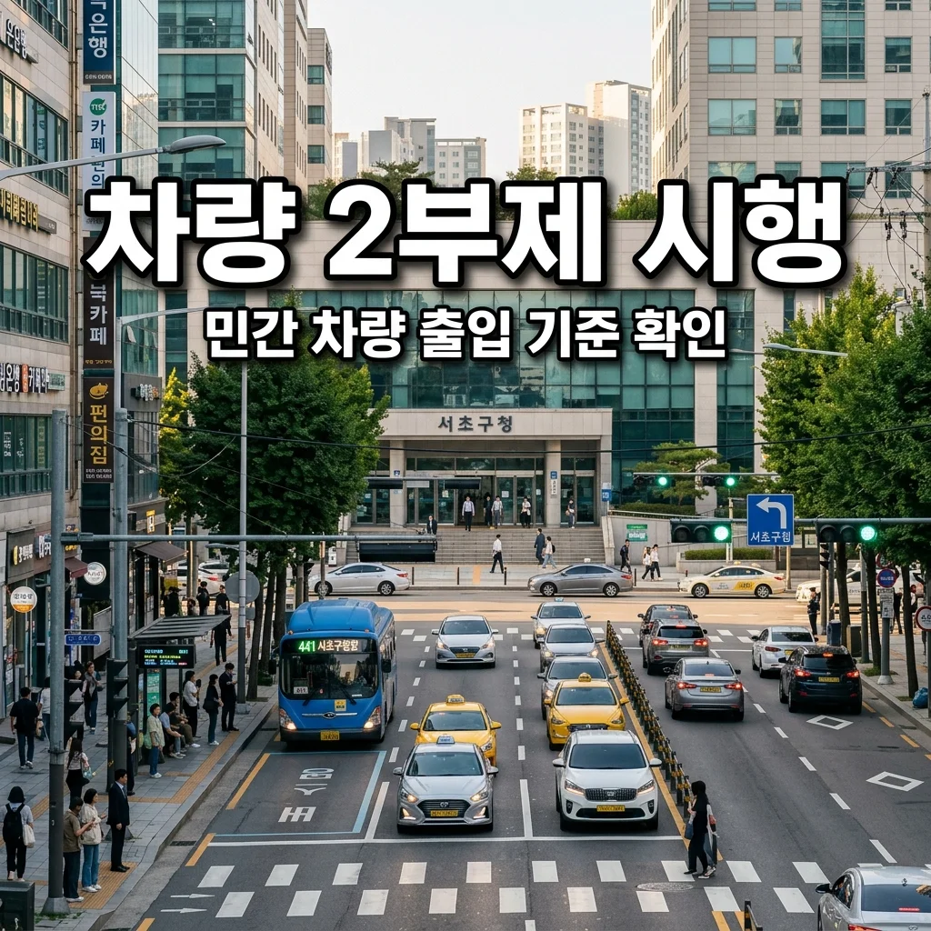 차량 2부제 오늘부터 시행! 공공기관 출입 방법 및 민간 차량 기준 정리