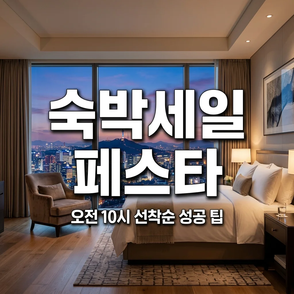 숙박세일페스타 쿠폰 오전 10시 선착순 발급 성공 팁 (2026 최신)
