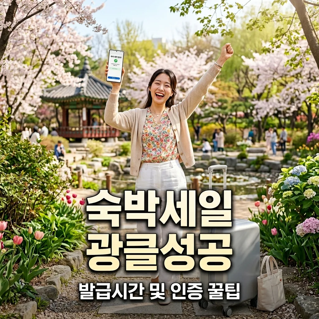 숙박세일페스타 발급시간 사전 인증 및 광클 성공 준비물 총정리