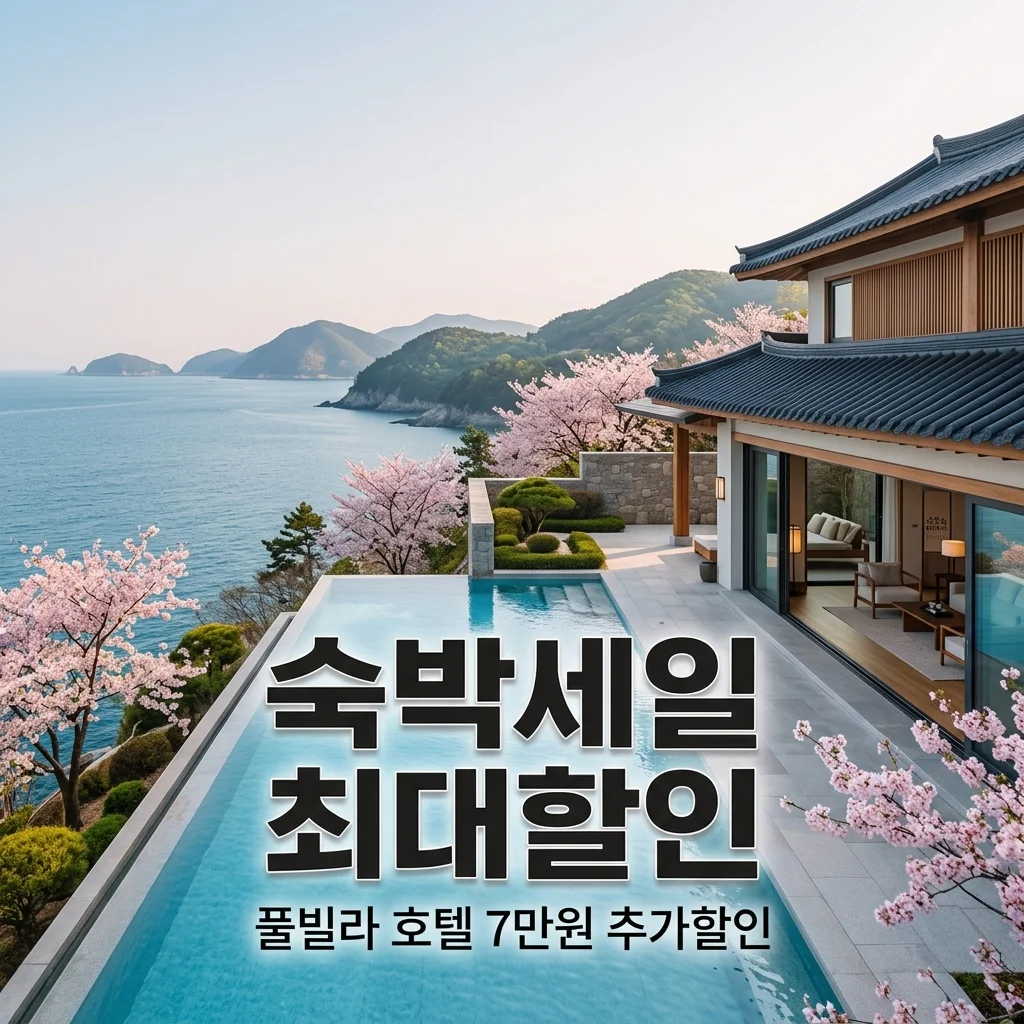 숙박세일페스타 풀빌라 호텔 최대 할인 예약법! 7만원 쿠폰+카드 중복 꿀팁