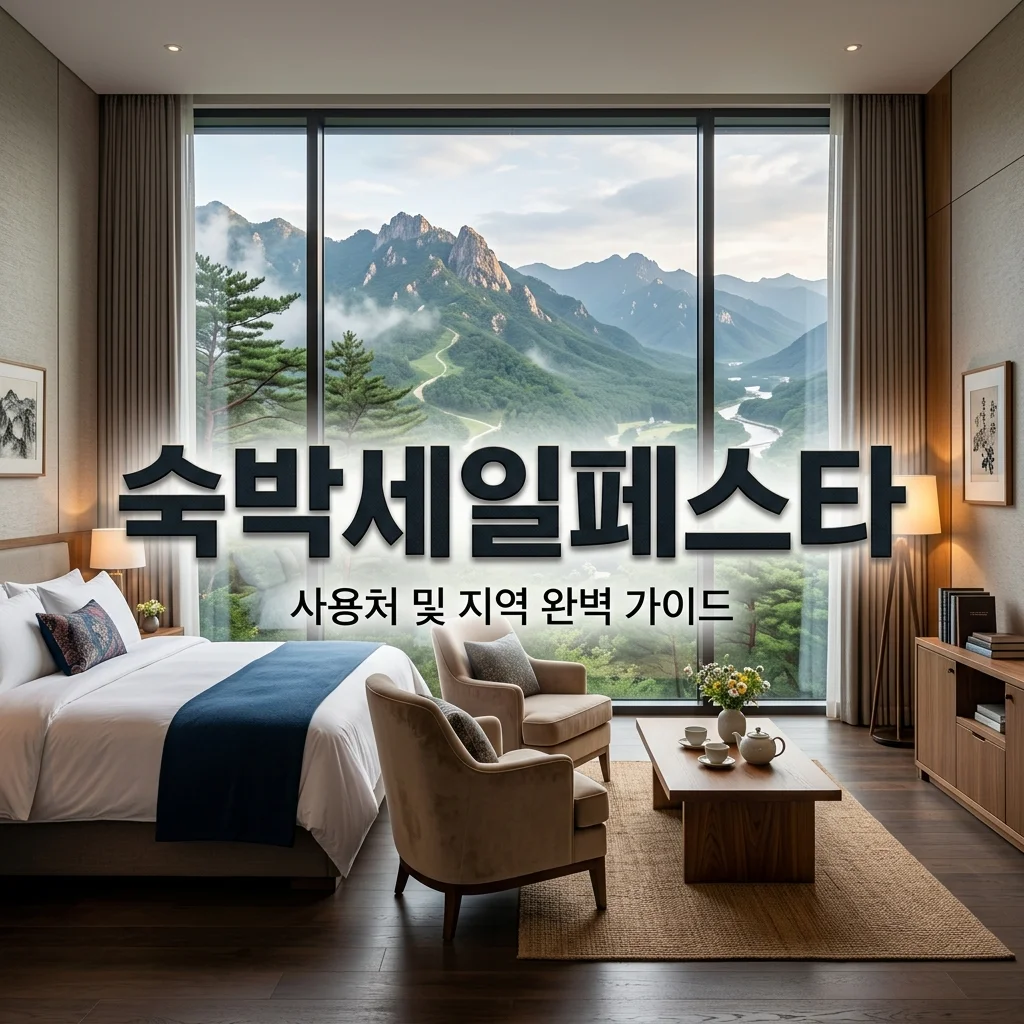 2026 숙박세일페스타 사용처 및 적용 지역 숙소 리스트 총정리