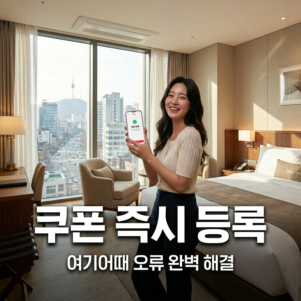 숙박세일페스타 여기어때 쿠폰 등록 방법 및 발급 오류 100% 해결