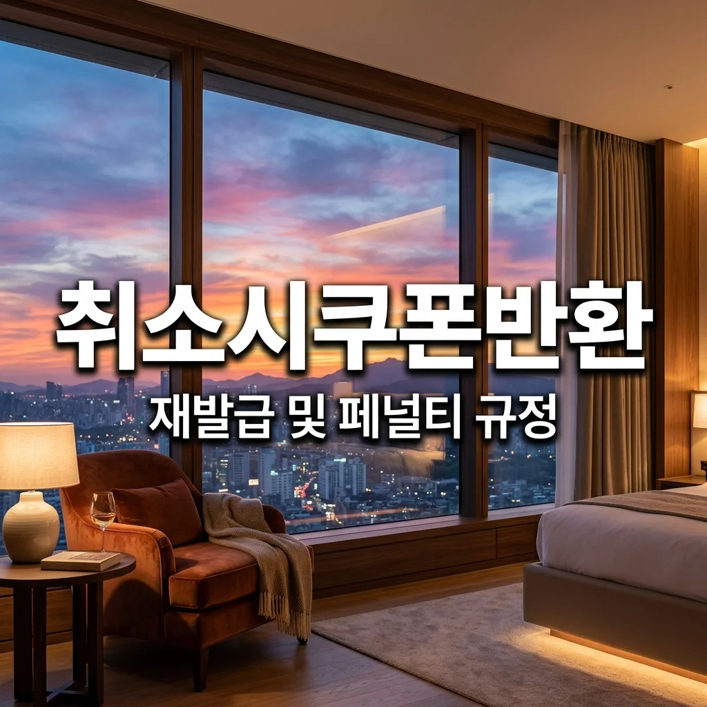 숙박세일페스타 예약 취소 시 쿠폰 재발급 가능 여부 및 페널티 완벽 정리