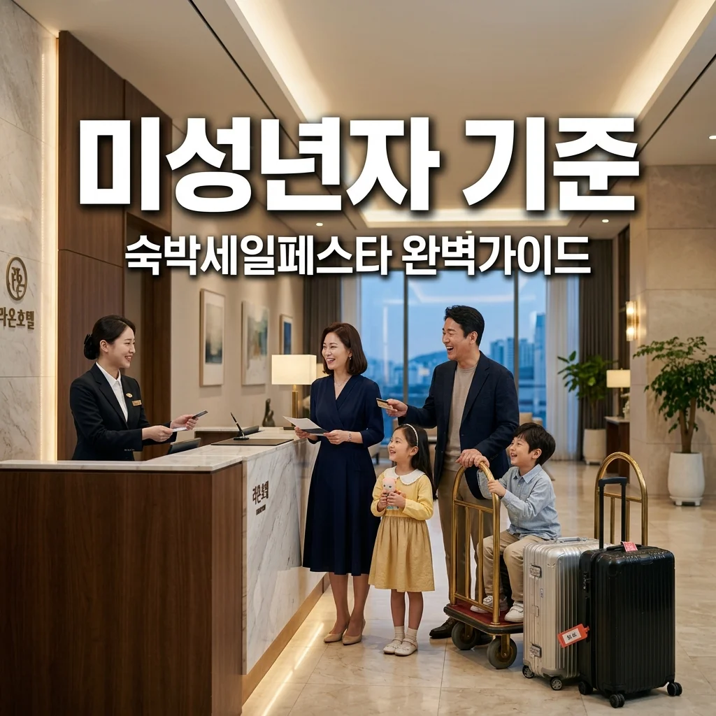 숙박세일페스타 미성년자 나이 제한 및 쿠폰 발급 기준 완벽 정리