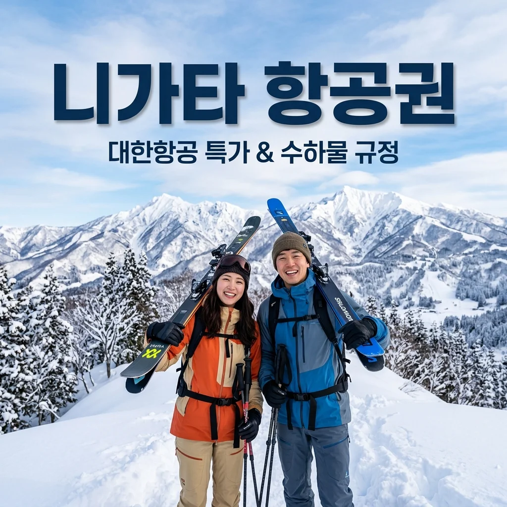 대한항공 니가타 항공권 직항 특가 예약 팁 & 스키 수하물 완벽 정리