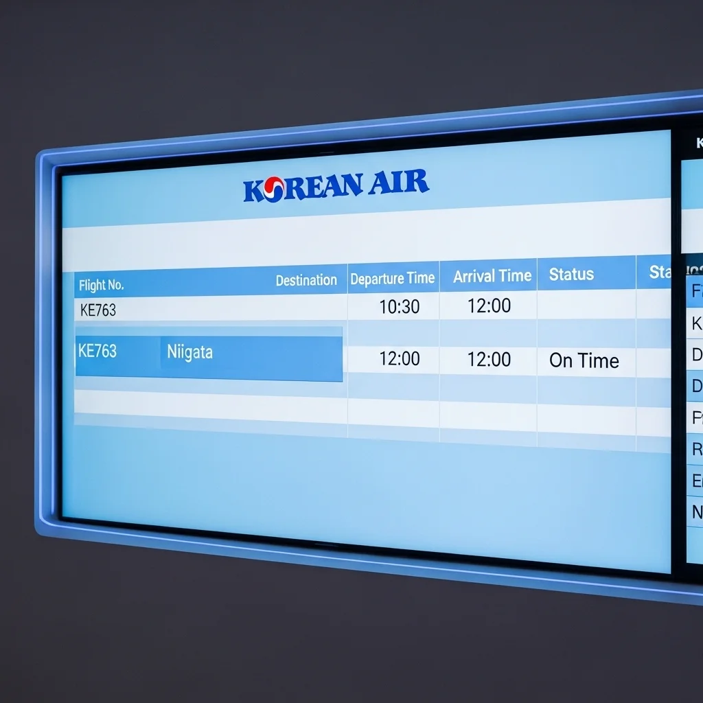 니가타 직항 노선 스케줄 및 가격 정보