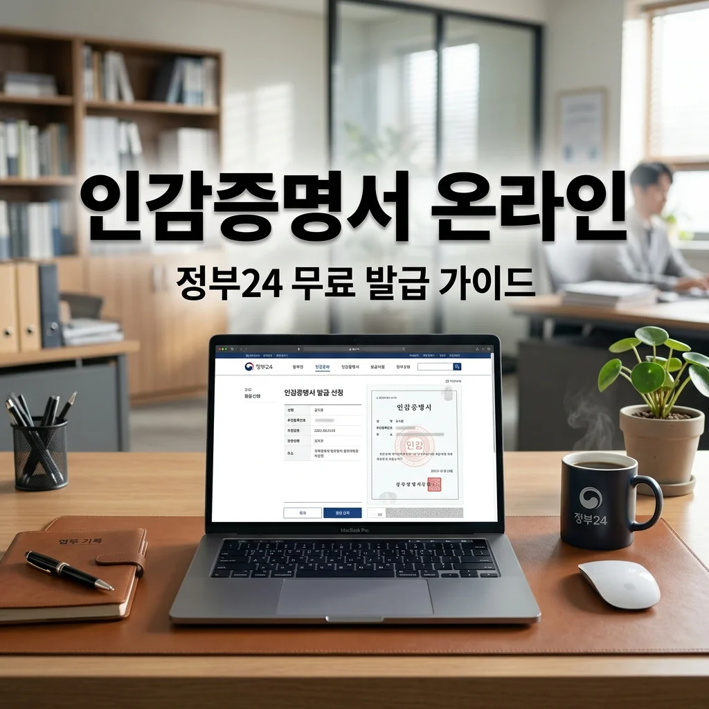 인감증명서 온라인 발급 방법: 정부24 무료 신청 및 출력 오류 해결 가이드