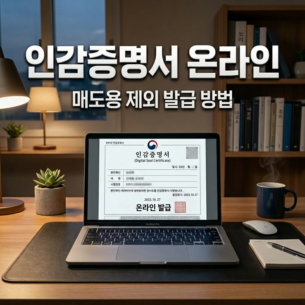 인감증명서 온라인 발급 가능 용도 총정리 (부동산 자동차 매도용 제외)