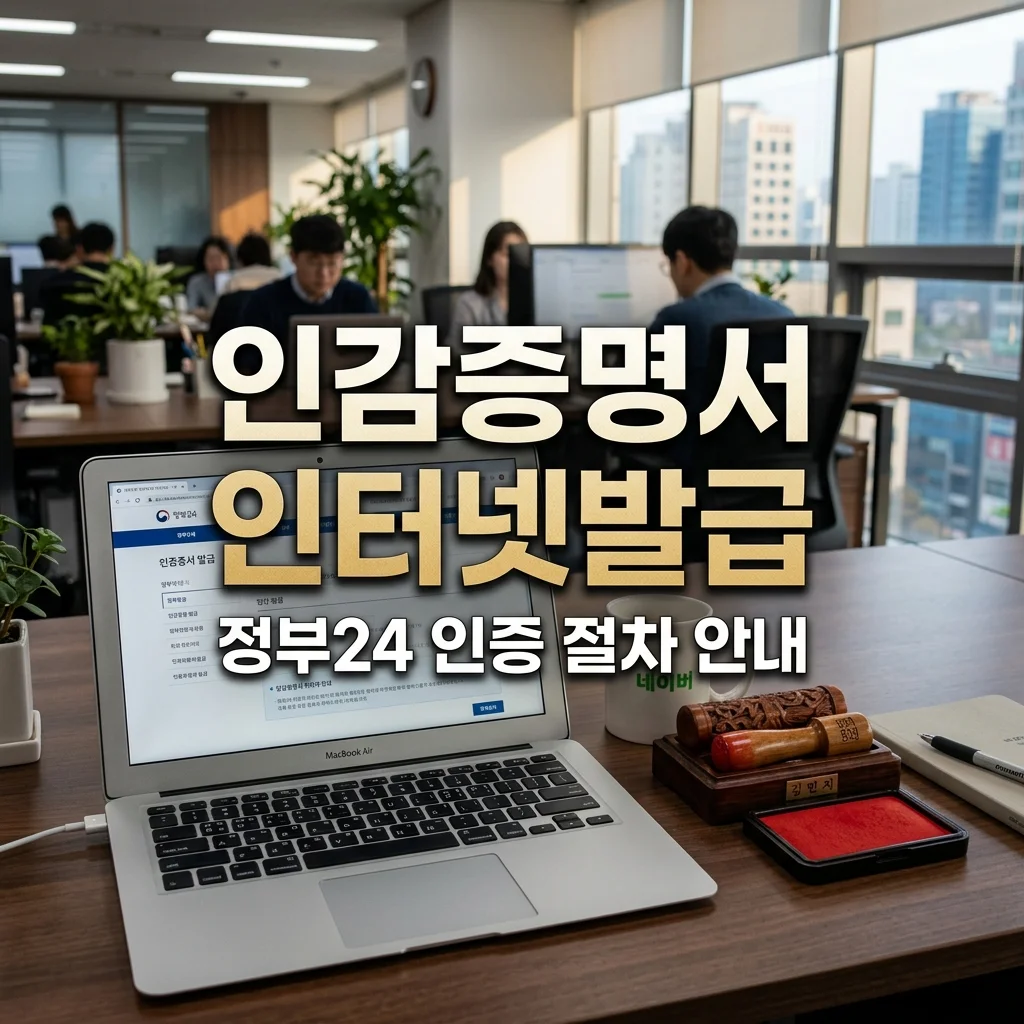 정부24 인감증명서 인터넷 발급 방법: 공동 금융인증서 본인인증 절차