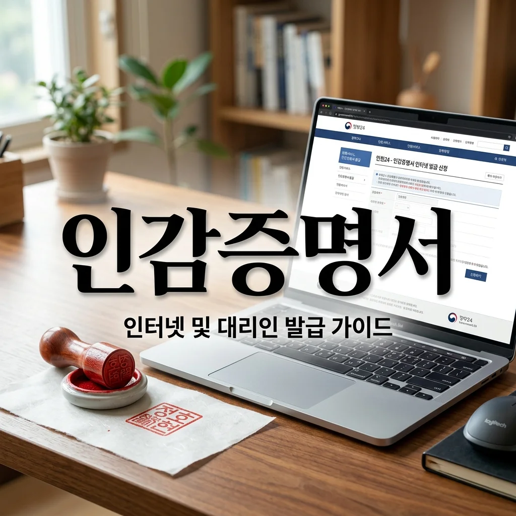 인감증명서 인터넷 발급 및 대리인 신청 방법: 위임장 준비물 완벽 정리
