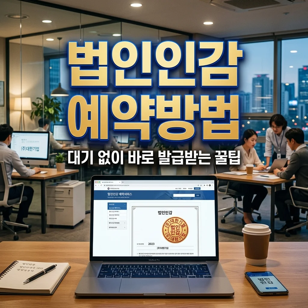 법인 인감증명서 인터넷 발급 예약 방법 및 대법원 인터넷등기소 출력 가이드
