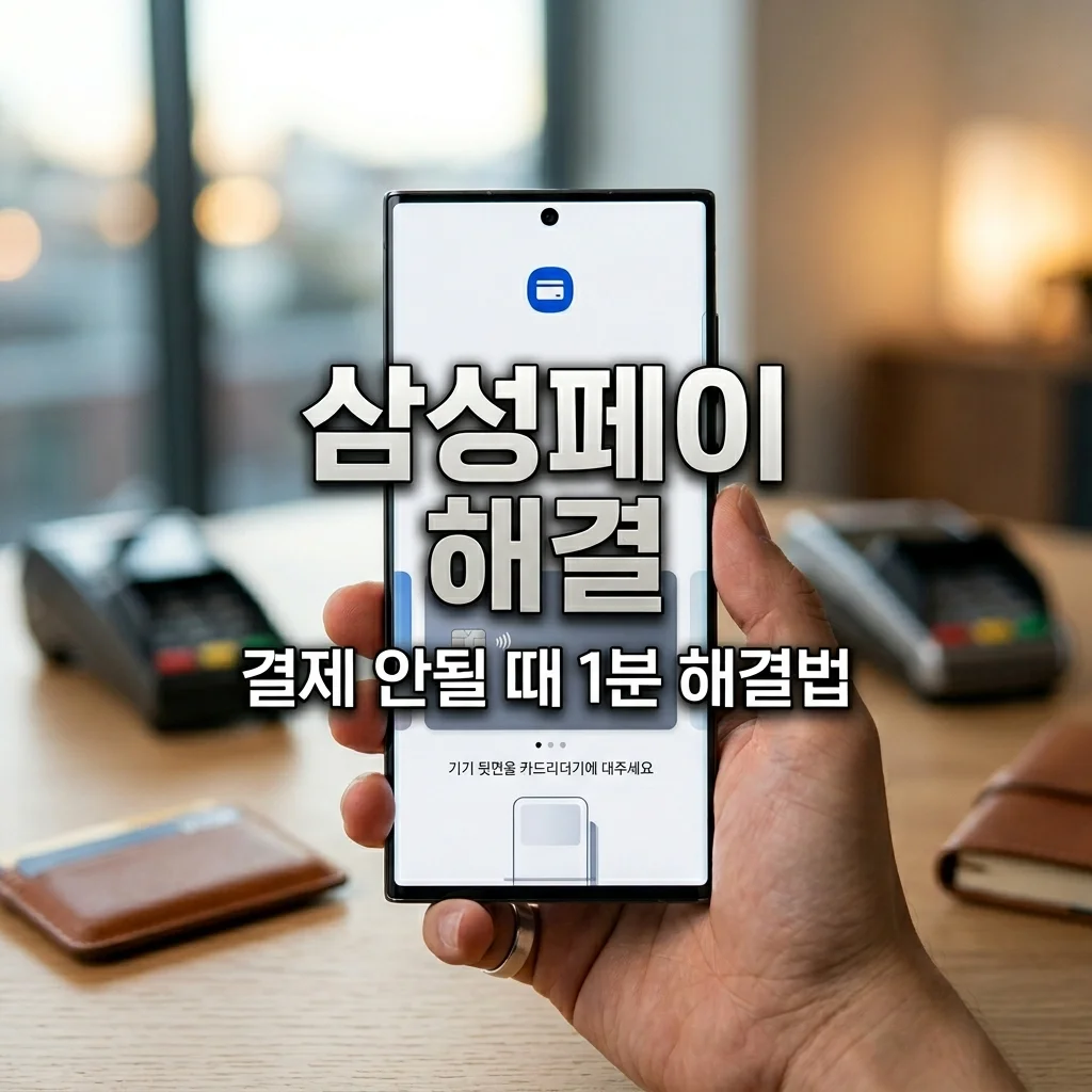 삼성페이 결제 안됨? NFC MST 인식 오류 1분 해결 방법 총정리