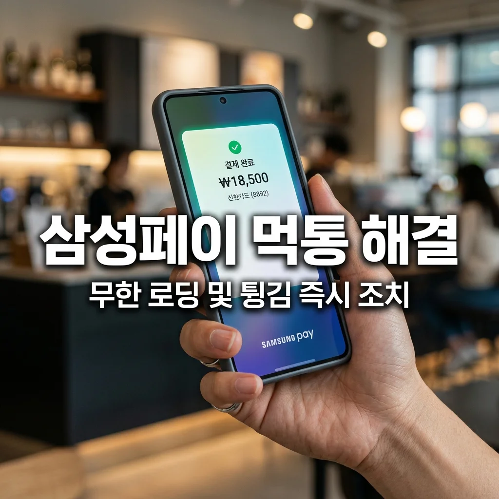 삼성페이 업데이트 후 무한 로딩 앱 튕김 현상 먹통 10초 해결 대처법