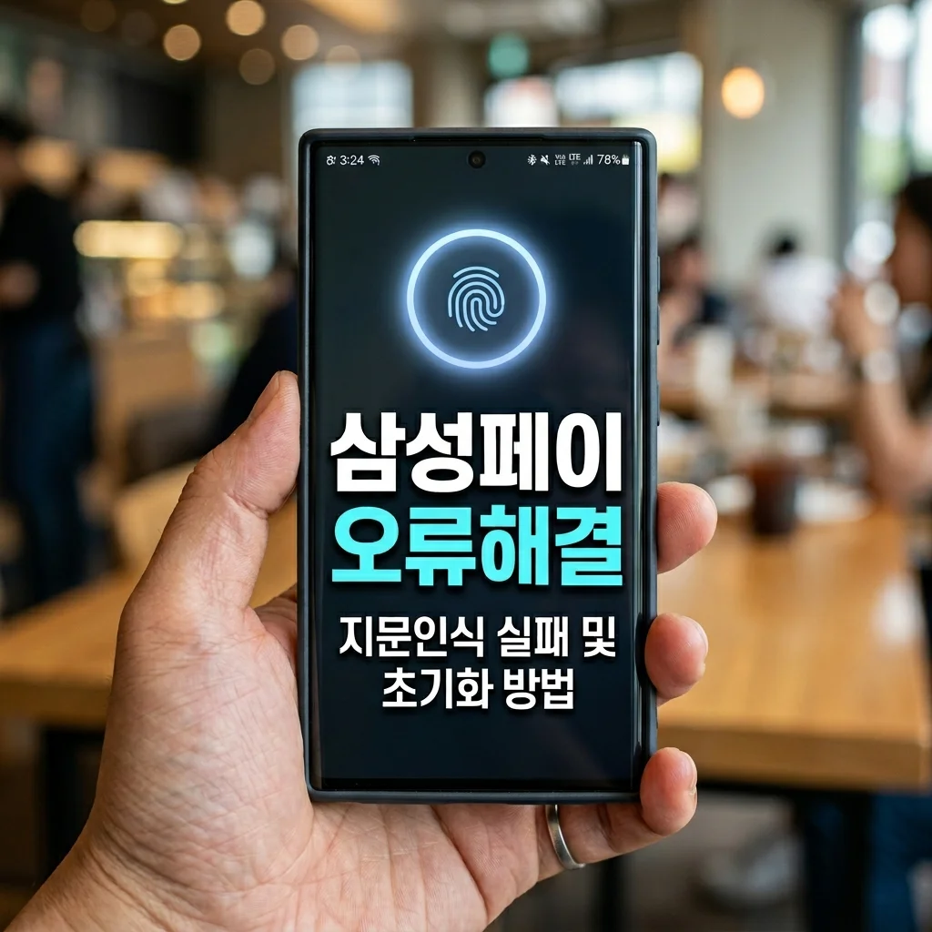 삼성페이 지문 인식 실패 횟수 초과 해결법 및 생체 인증 초기화 가이드