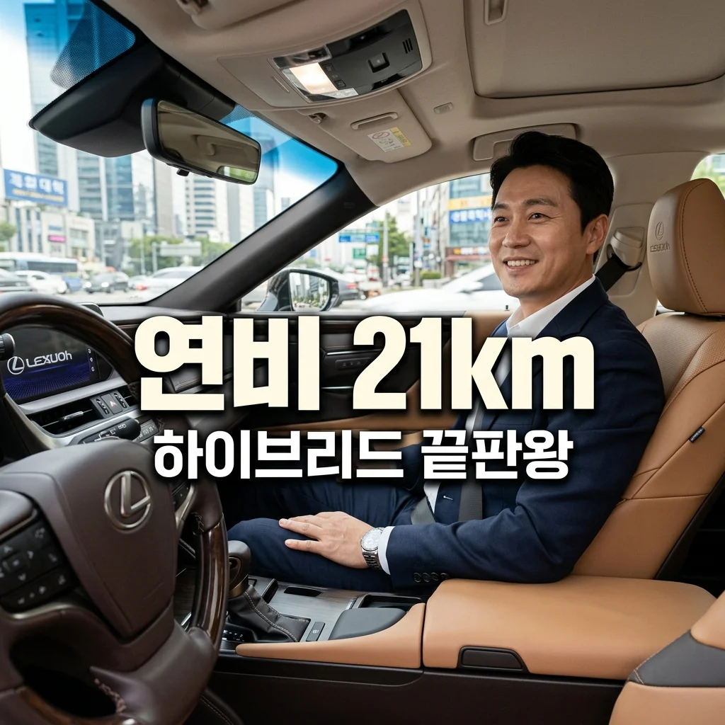 신형 렉서스 ES300h 연비 실측 21km/L 가능할까? 하이브리드 끝판왕 분석