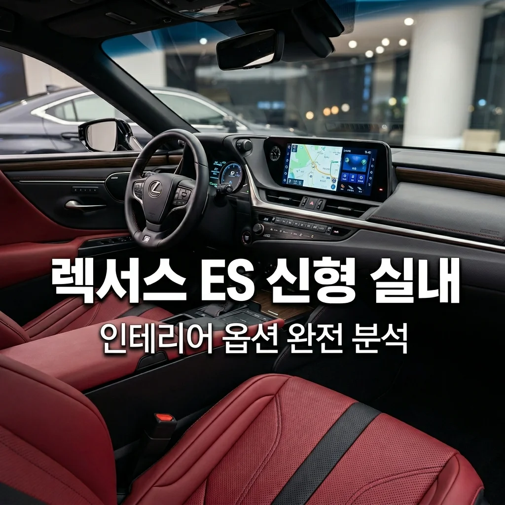 렉서스 ES300h 신형 실내 인테리어 및 옵션 변화 3가지 핵심 분석