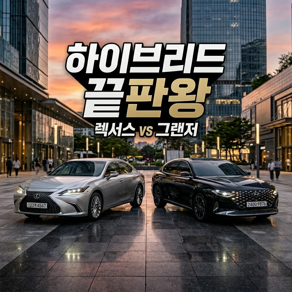 렉서스 ES300h vs 그랜저 하이브리드 페이스리프트 비교, 선택 기준 총정리