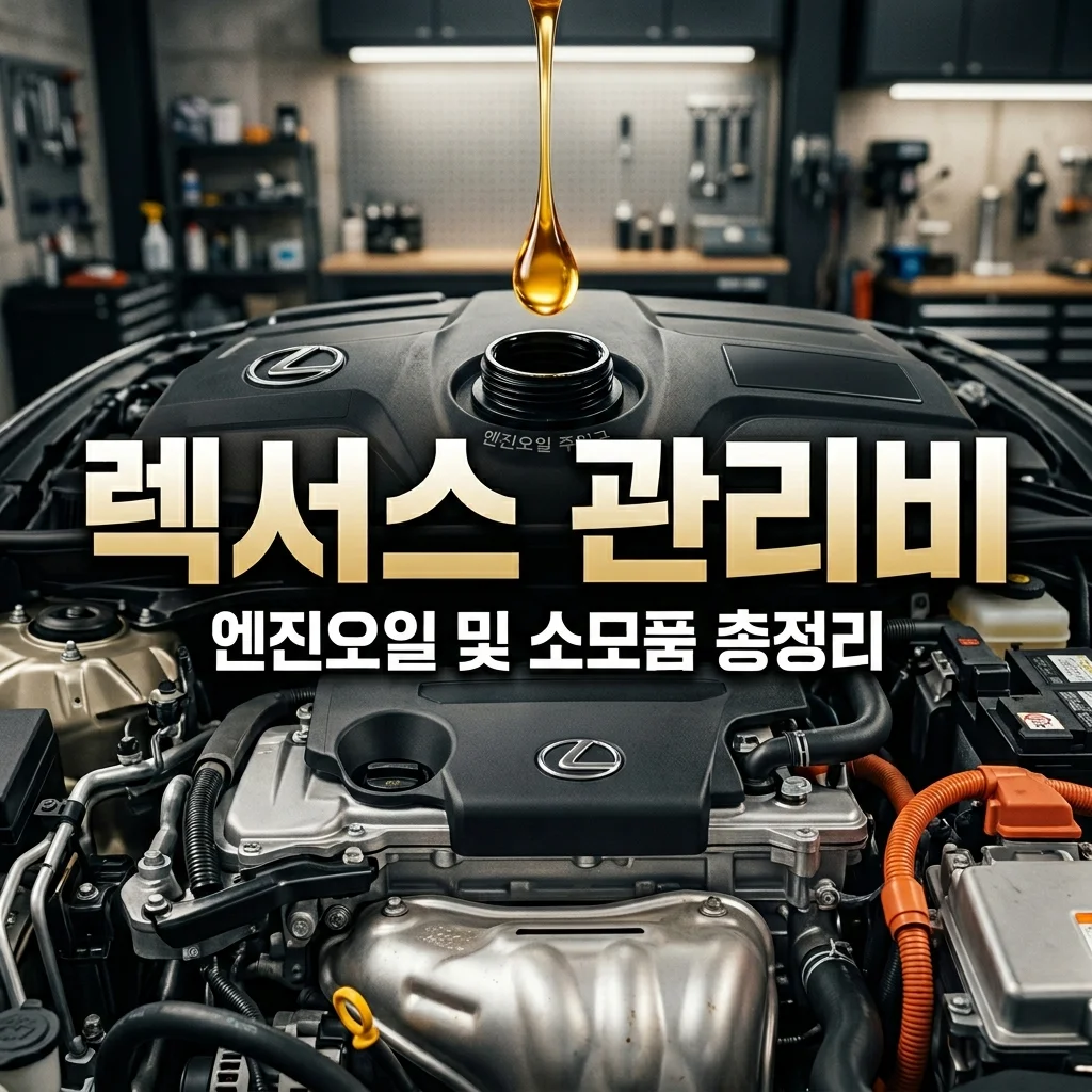 렉서스 ES300h 엔진오일 교환 주기 및 소모품 관리비 완벽 가이드