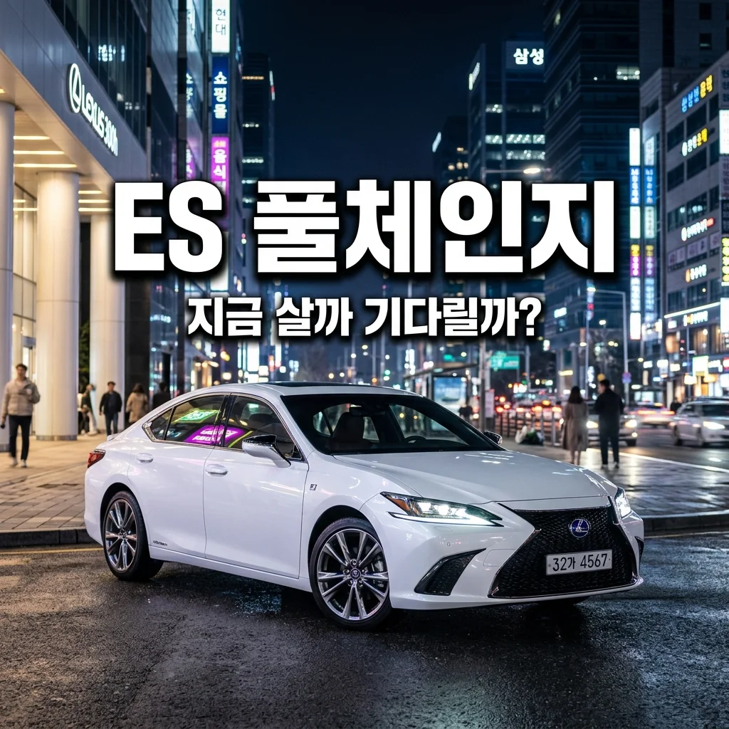 렉서스 ES 풀체인지 8세대 기다릴까? 2025년형 할인 혜택 완벽 비교