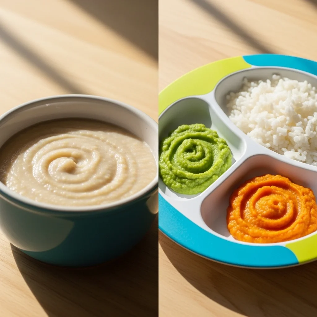 전통 죽 이유식 vs 최신 토핑 이유식, 무엇이 좋을까?