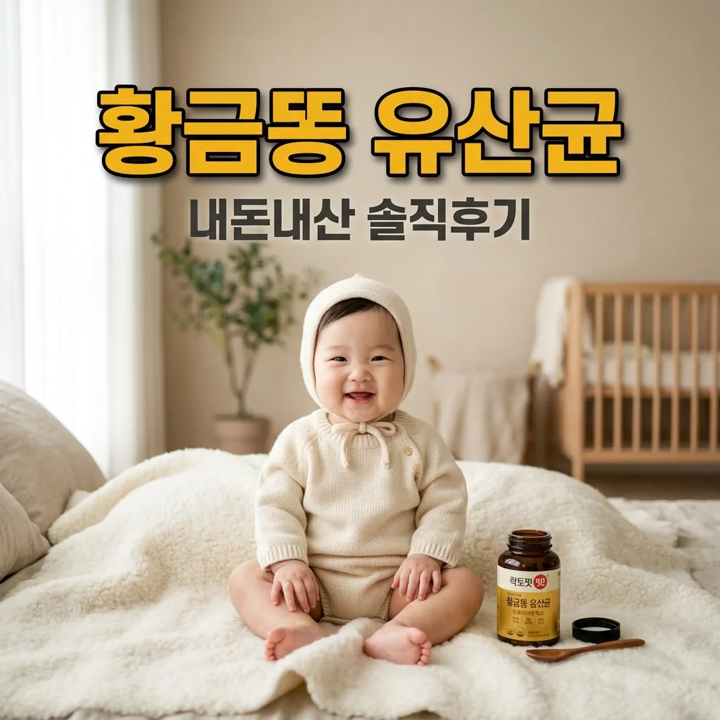 아기 유산균 황금똥 보장템! 내돈내산 찐후기와 선택 꿀팁 5가지