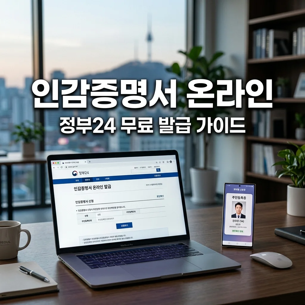 인감증명서 온라인 발급 정부24 무료 신청 방법 (2026 최신판)