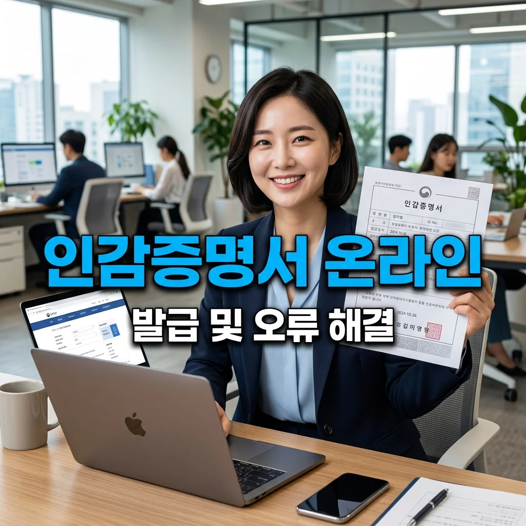 인감증명서 온라인 발급 방법 및 프린터 출력 PDF 저장 오류 해결 가이드