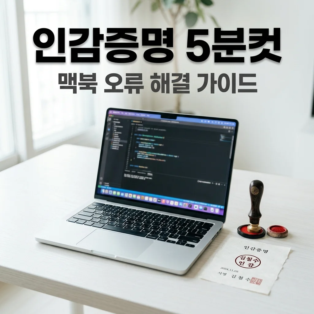 맥북 인감증명서 온라인 발급 5분 해결! 보안프로그램 오류 완벽 가이드