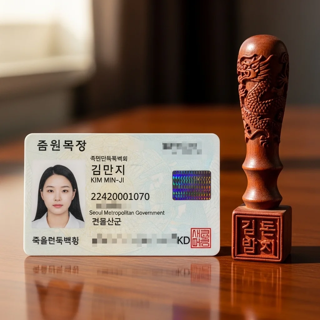 최초 인감 등록 시 주민센터 방문 준비물
