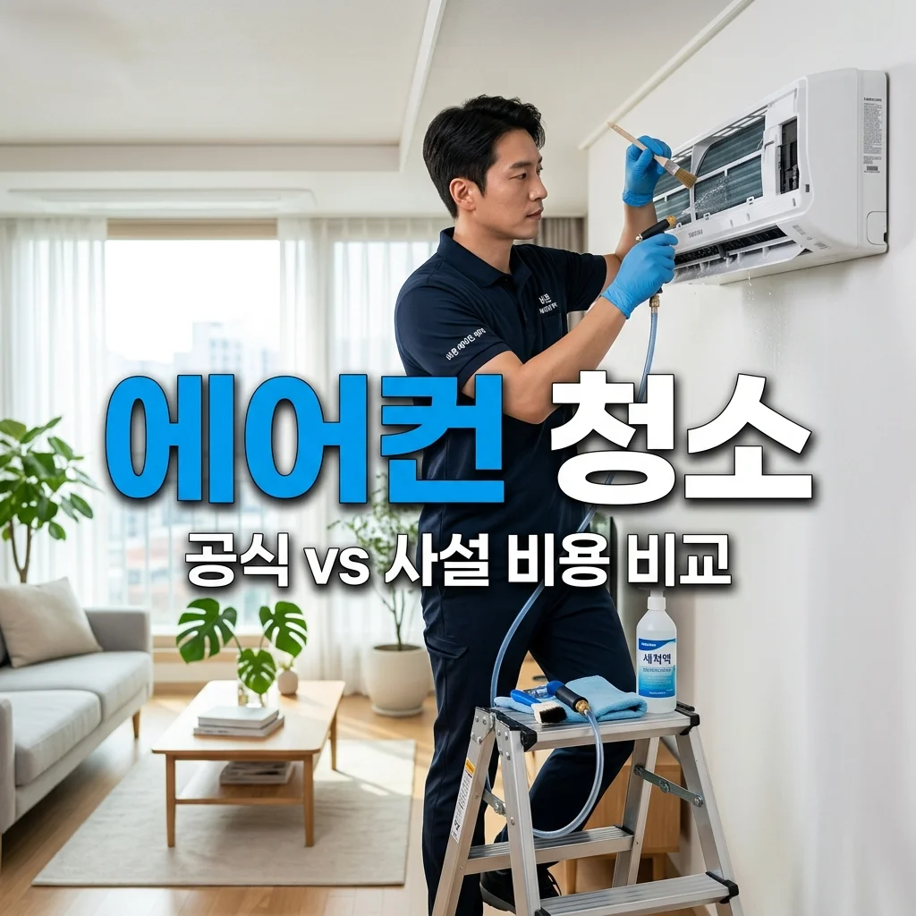에어컨 청소 가격 비교: 삼성 LG 공식 vs 숨고 사설 업체 비용 총정리