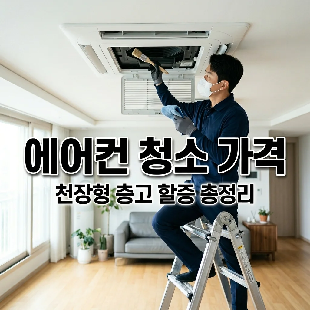에어컨 청소 가격 총정리! 시스템 천장형 평수별 층고 할증 계산법