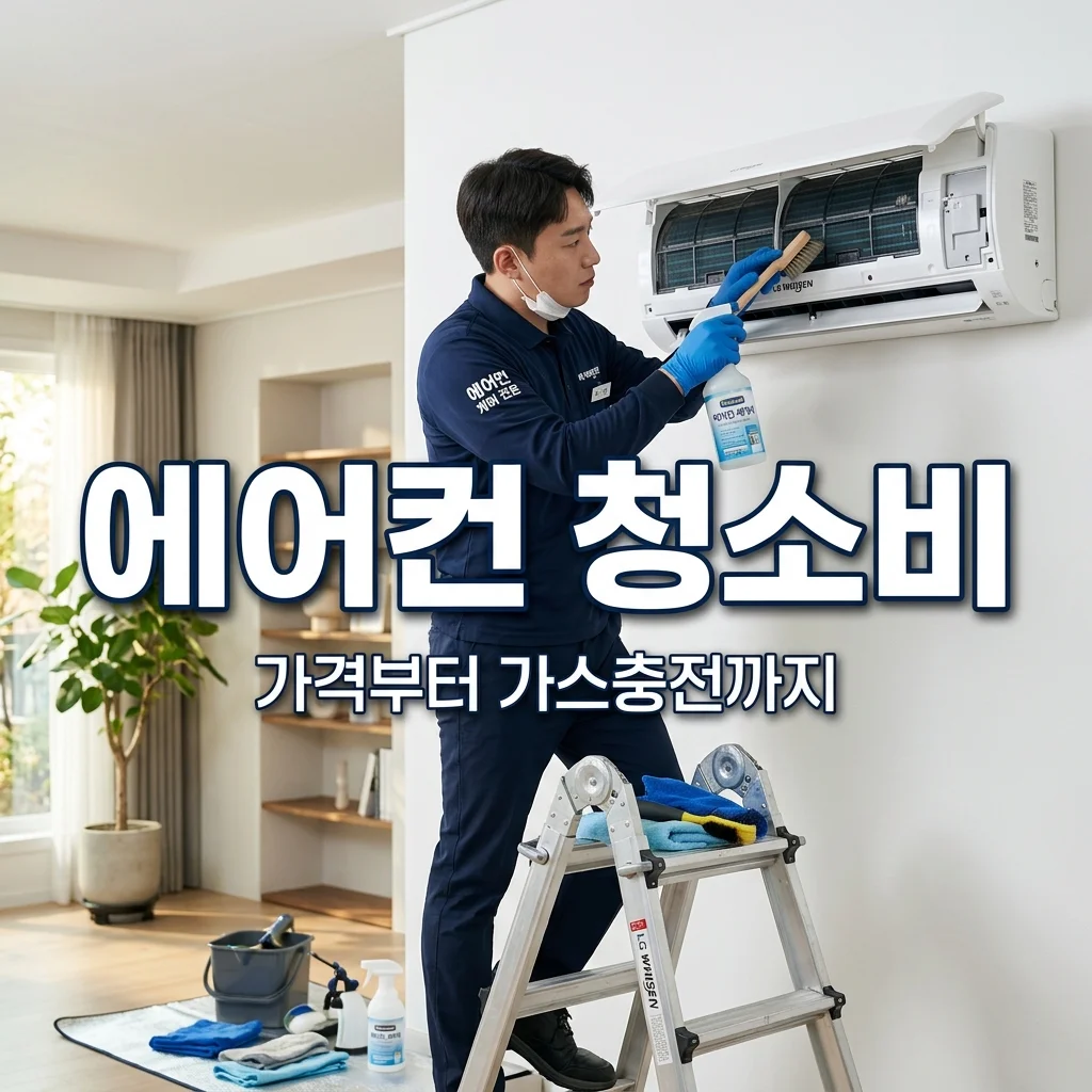 에어컨 청소 가격 및 가스 냉매 충전 비용 완벽 정리 (2026년 최신)