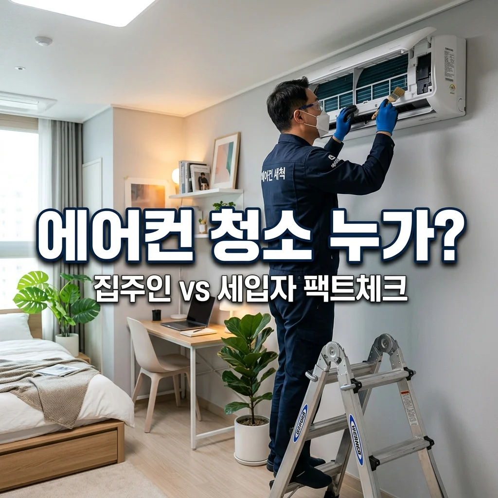 원룸 에어컨 청소 비용 누가 낼까? 집주인 vs 세입자 부담 기준 팩트체크