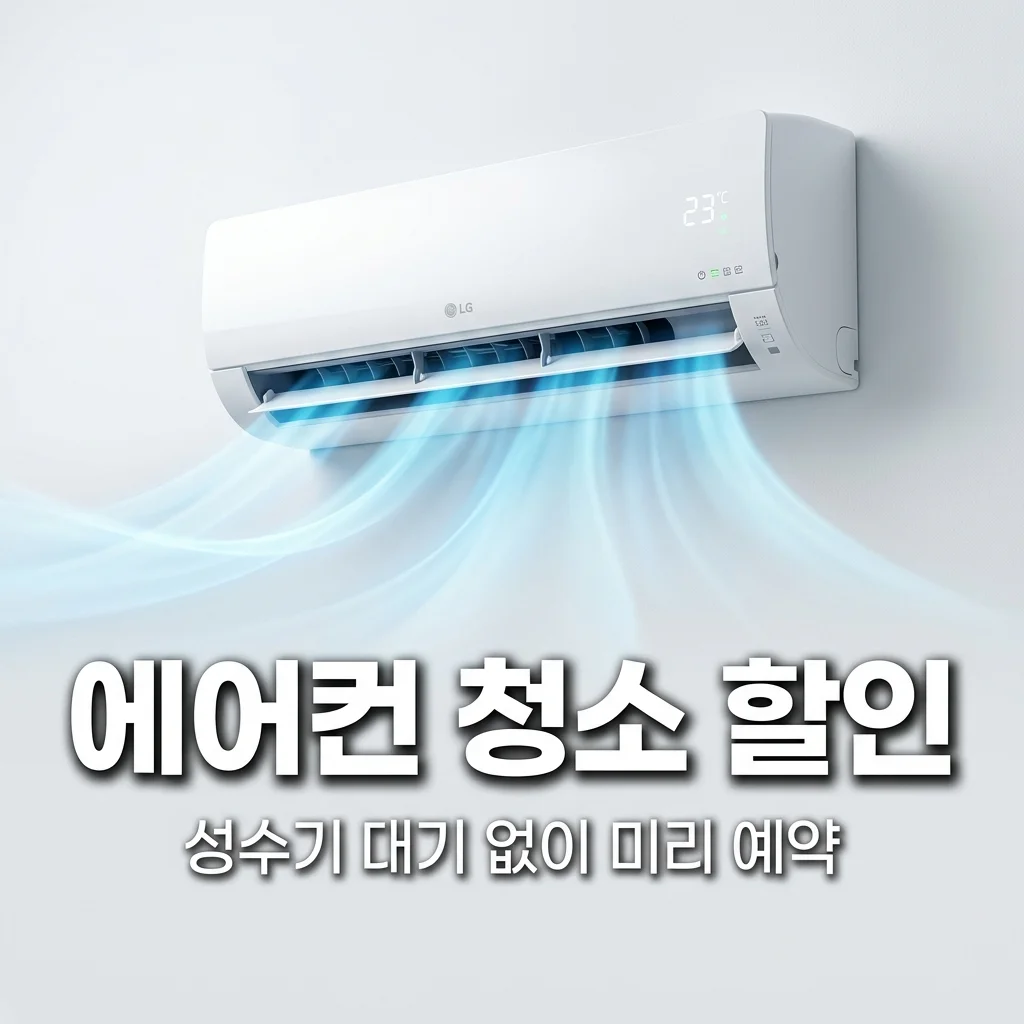에어컨 청소 가격 할인! 성수기 대기 없는 얼리버드 특가 지금 선점하기