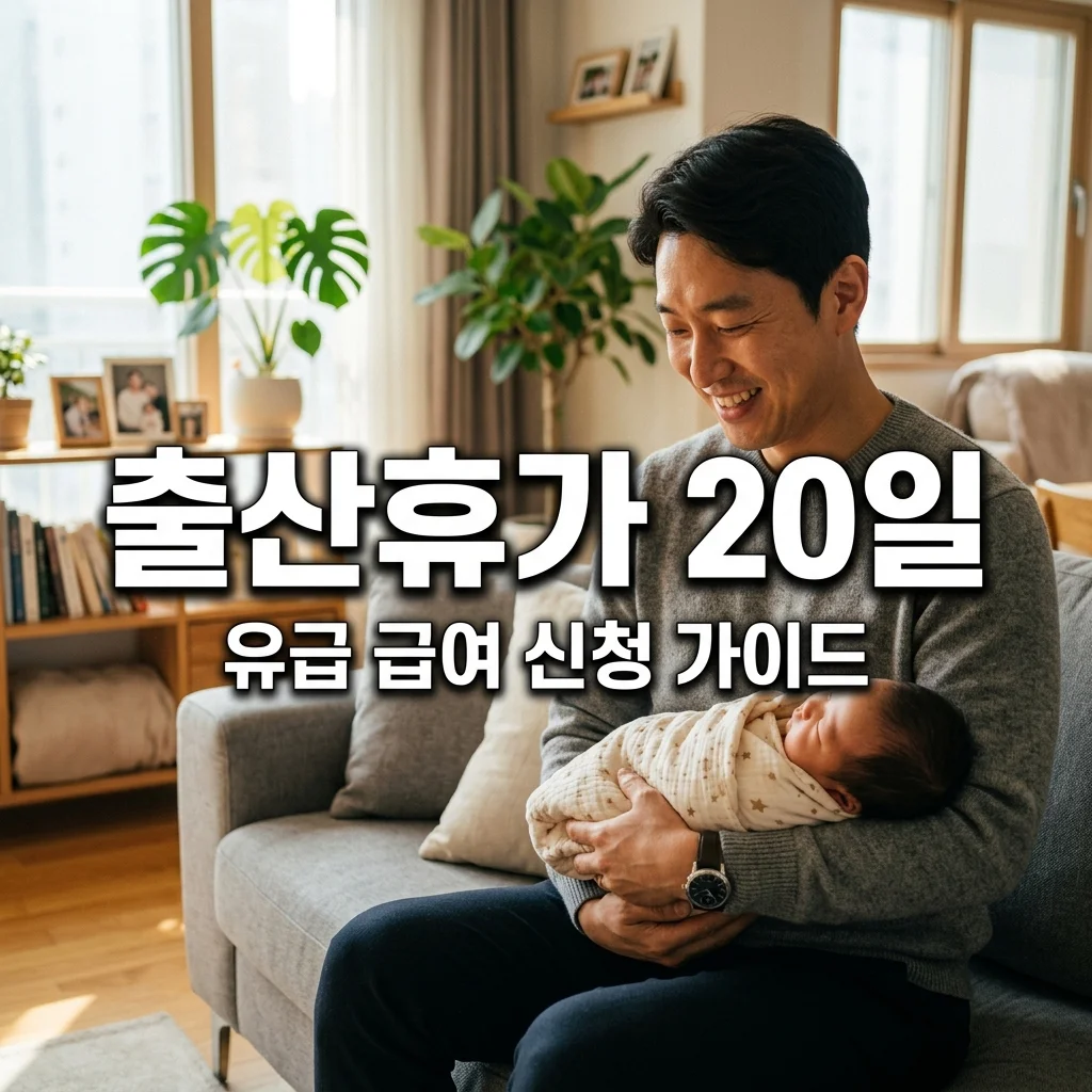 배우자 출산휴가 20일 확대 유급 급여 신청방법 (눈치 안 보는 꿀팁)
