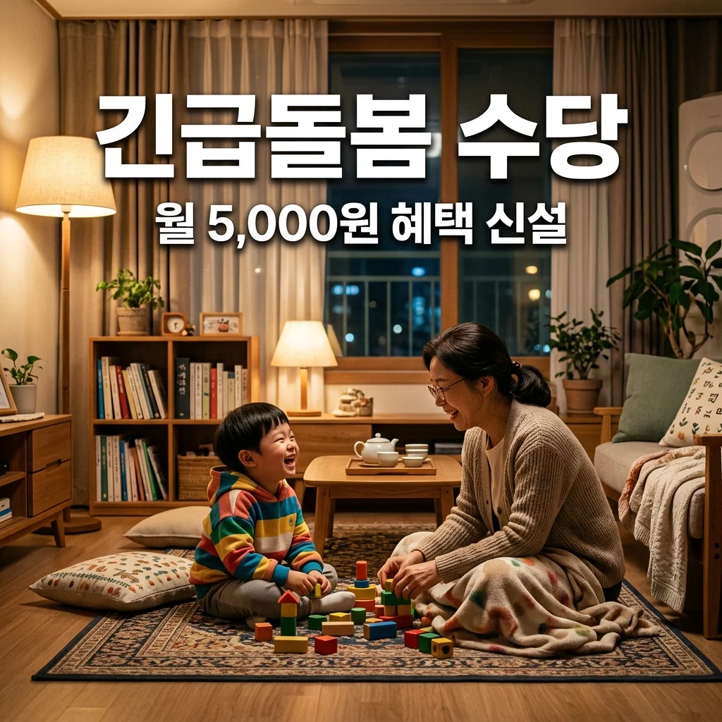 야간 긴급돌봄 월 5,000원 수당 신설! 혜택 및 신청 방법 숙지하기