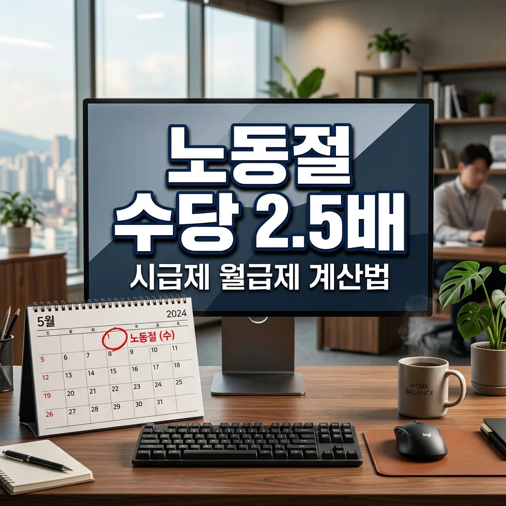 노동절 2.5배 수당 계산기 | 시급제 vs 월급제 차이점 완벽 정리
