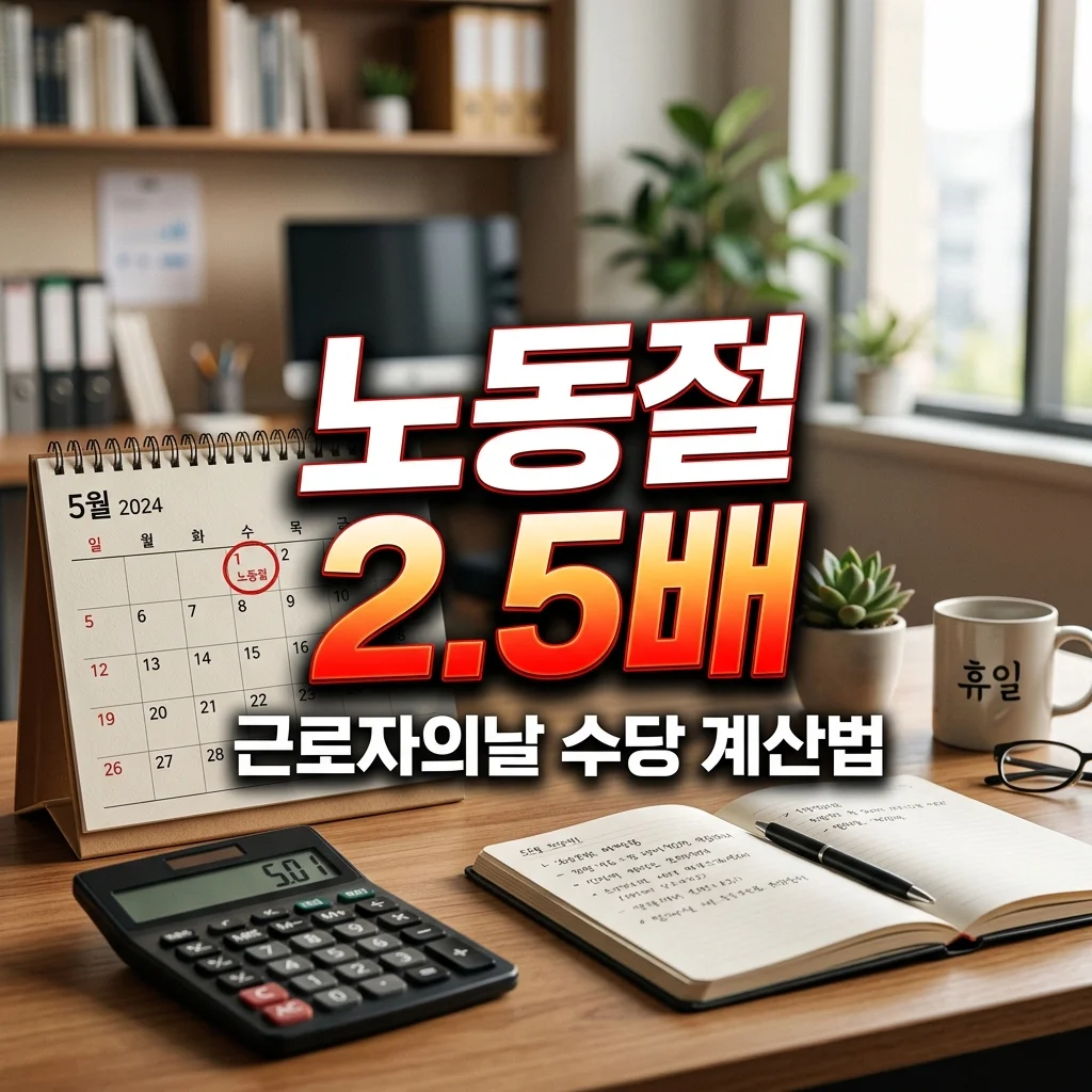 노동절 2.5배 수당 받는 법! 근로자의 날 출근 임금 계산기 총정리