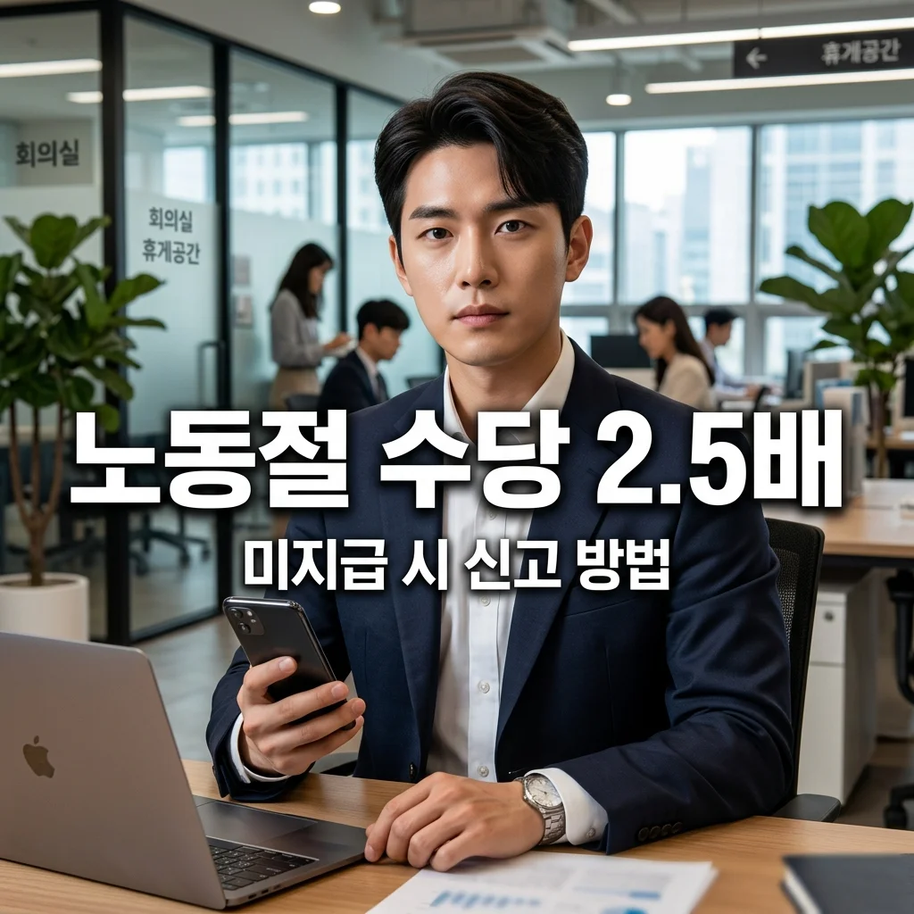 노동절 수당 2.5배 미지급? 고용노동부 신고 방법 및 계산법 총정리